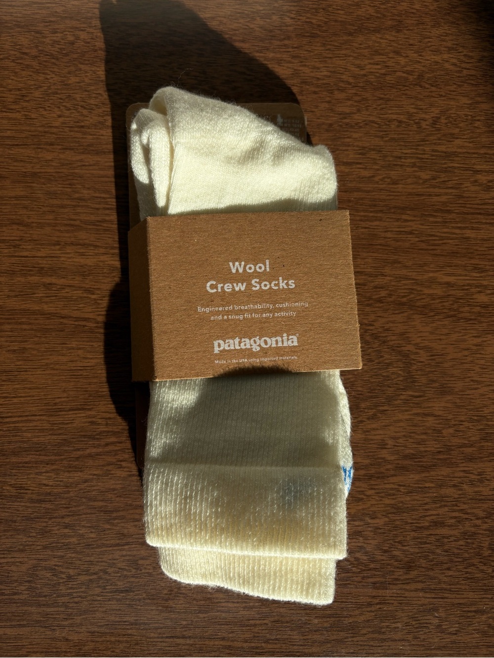 Patagonia Wool Crew Socks - Light Cream